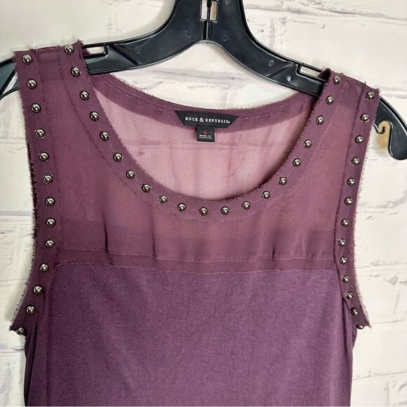 Rock & Republic small purple top - Picture 7 of 9